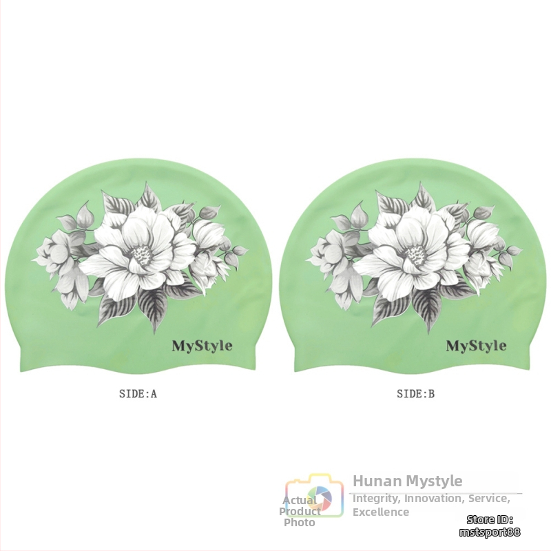 Silicone peldēšanas cepure ar apdruku, pieaugušajiem, piemērota peldēšanai un ūdenssportiem, Meister zīmols ar pielāgojamu logotipu