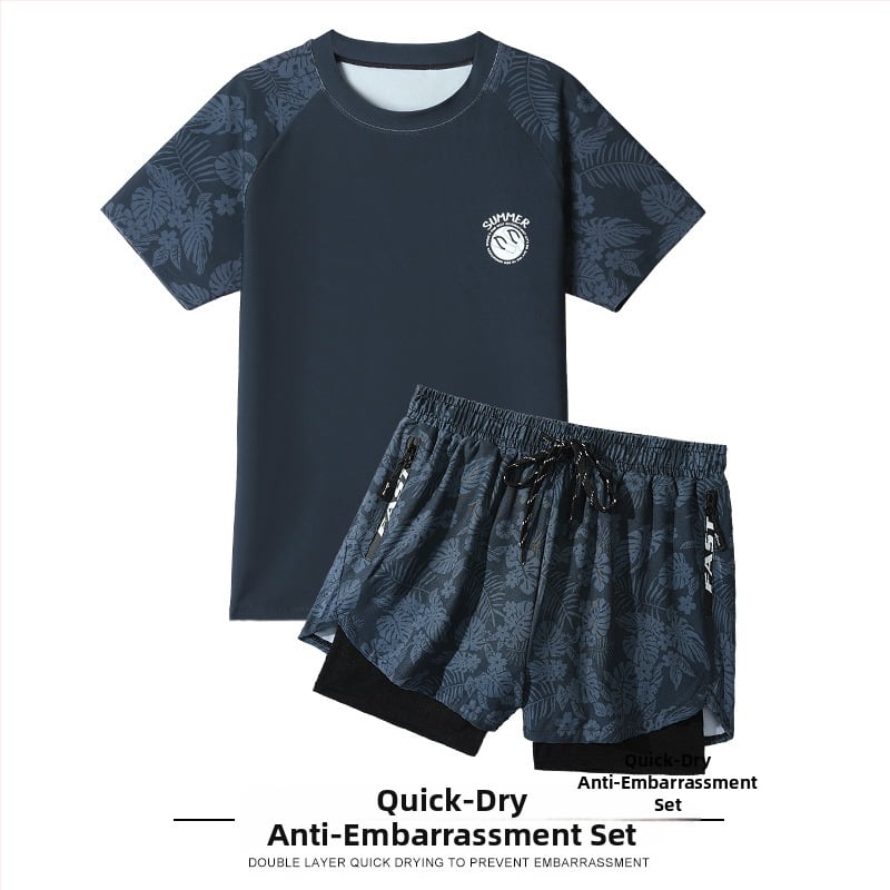 Vyrų maudymosi komplektas – poliesterio audinys, poliesterio pamušalas, briefs stilius, tinkamas plaukiojimui ir vandens pratyboms