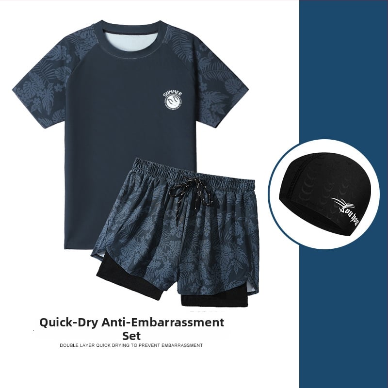 Vyrų maudymosi komplektas – poliesterio audinys, poliesterio pamušalas, briefs stilius, tinkamas plaukiojimui ir vandens pratyboms