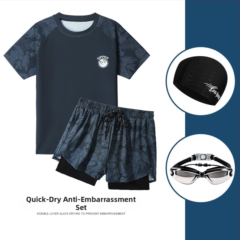 Vyrų maudymosi komplektas – poliesterio audinys, poliesterio pamušalas, briefs stilius, tinkamas plaukiojimui ir vandens pratyboms