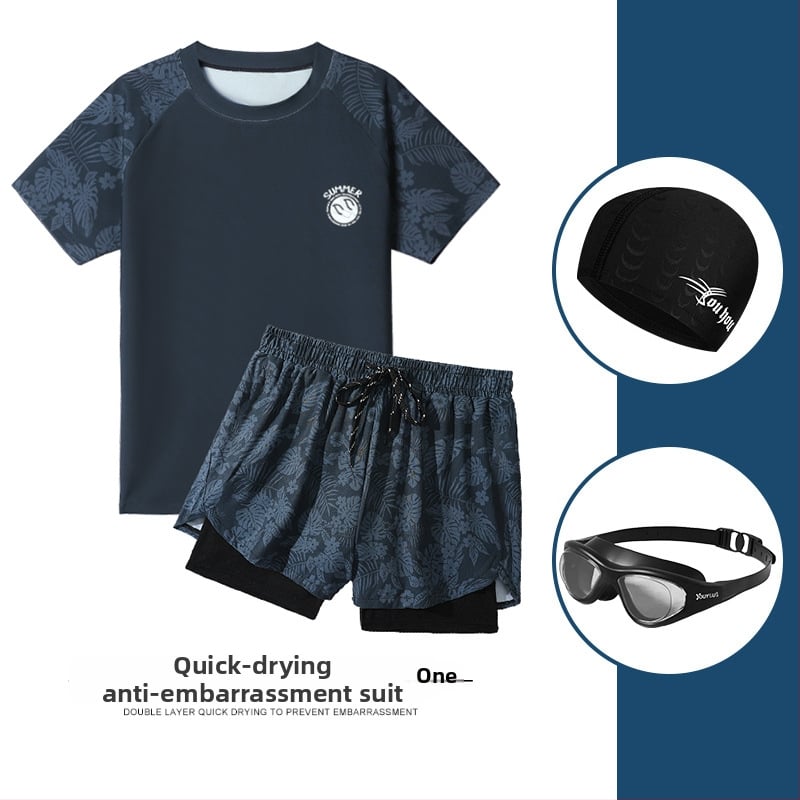 Vyrų maudymosi komplektas – poliesterio audinys, poliesterio pamušalas, briefs stilius, tinkamas plaukiojimui ir vandens pratyboms