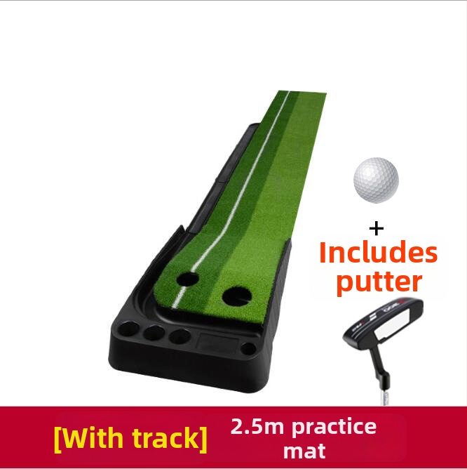 Golfa puttinga treniņkomplekta ar atgriezeno bumbu un barjeru, pārnēsājams, plastmasas mākslīgais zālens; logotipa druka; pielāgošana pieejama