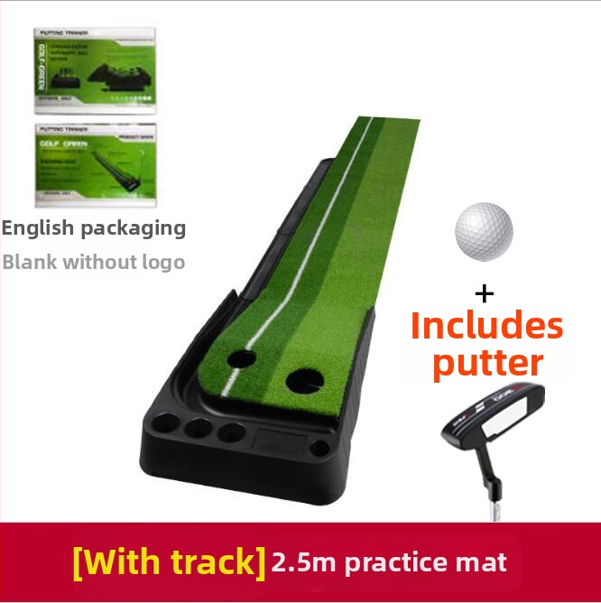 Golfa puttinga treniņkomplekta ar atgriezeno bumbu un barjeru, pārnēsājams, plastmasas mākslīgais zālens; logotipa druka; pielāgošana pieejama