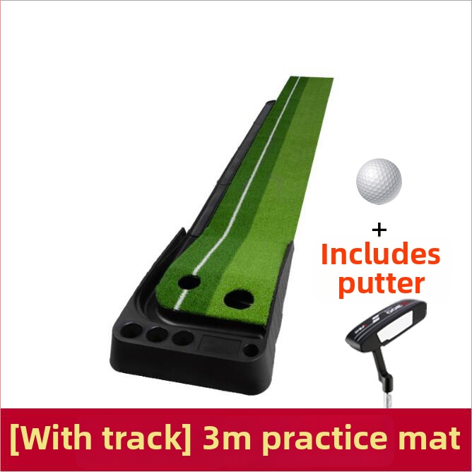 Golfa puttinga treniņkomplekta ar atgriezeno bumbu un barjeru, pārnēsājams, plastmasas mākslīgais zālens; logotipa druka; pielāgošana pieejama