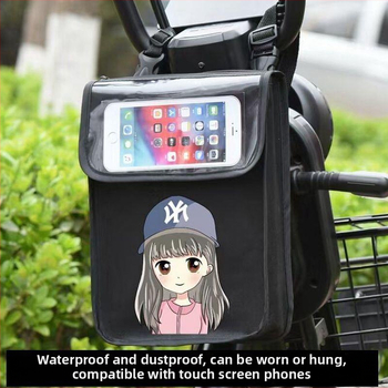 Велосипедна чанта водоустойчива, 3L капацитет, модел 588, платно, предно отделение за съхранение