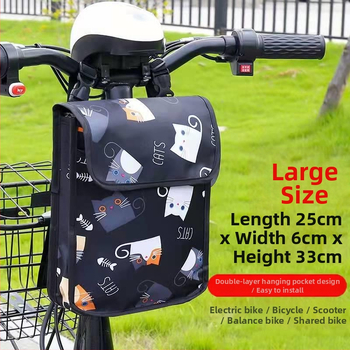 Велосипедна чанта водоустойчива, 3L капацитет, модел 588, платно, предно отделение за съхранение