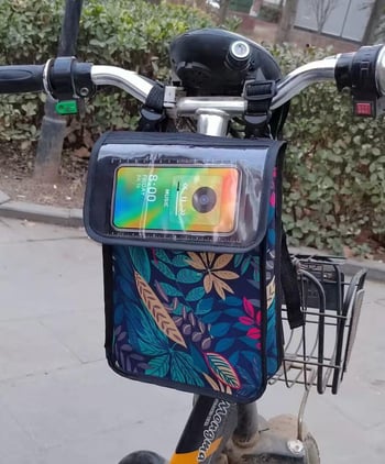 Велосипедна чанта водоустойчива, 3L капацитет, модел 588, платно, предно отделение за съхранение