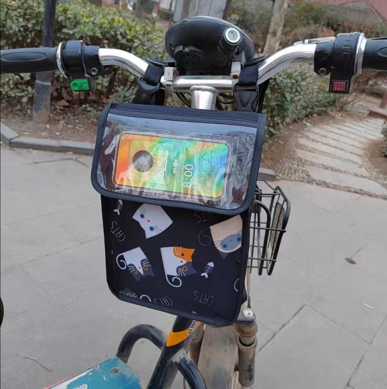 Велосипедна чанта водоустойчива, 3L капацитет, модел 588, платно, предно отделение за съхранение