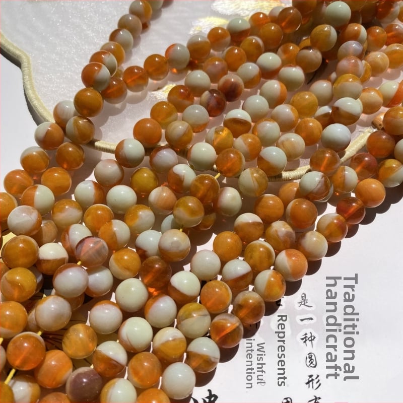 DIY ékszerekhez készült gyöngyök — polírozott kerek üveggyöngyök, félkész alkatrészek