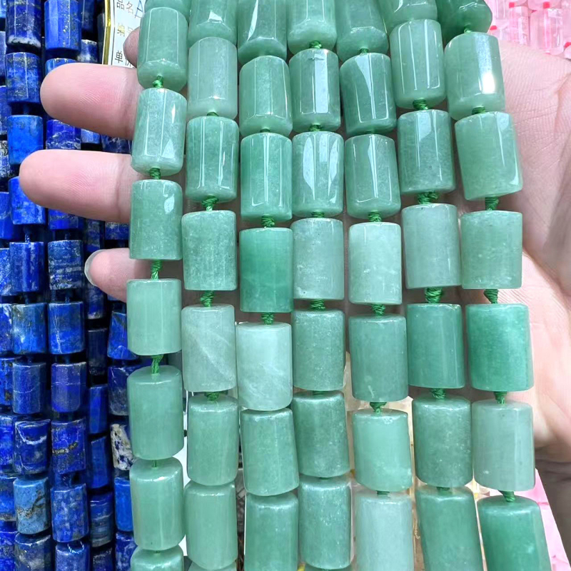 Természetes kristályból készült facettált cilindrikus gyöngyök DIY karkötők és nyakláncokhoz