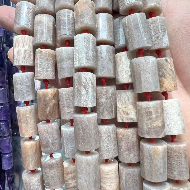 Természetes kristályból készült facettált cilindrikus gyöngyök DIY karkötők és nyakláncokhoz