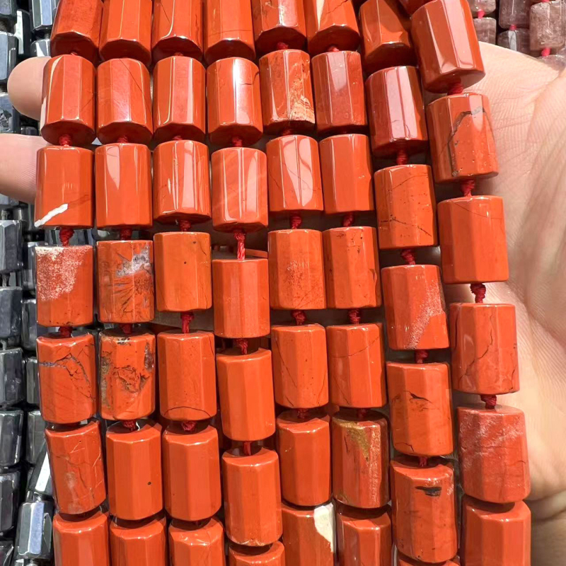 Természetes kristályból készült facettált cilindrikus gyöngyök DIY karkötők és nyakláncokhoz