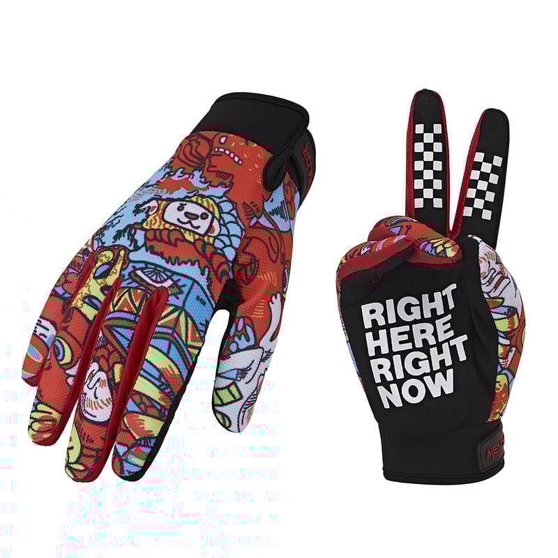 Universālas auduma motocikla braukšanas cimdi, saderīgi ar skārienjutīgu ekrānu, izturīgi pret nodilumu