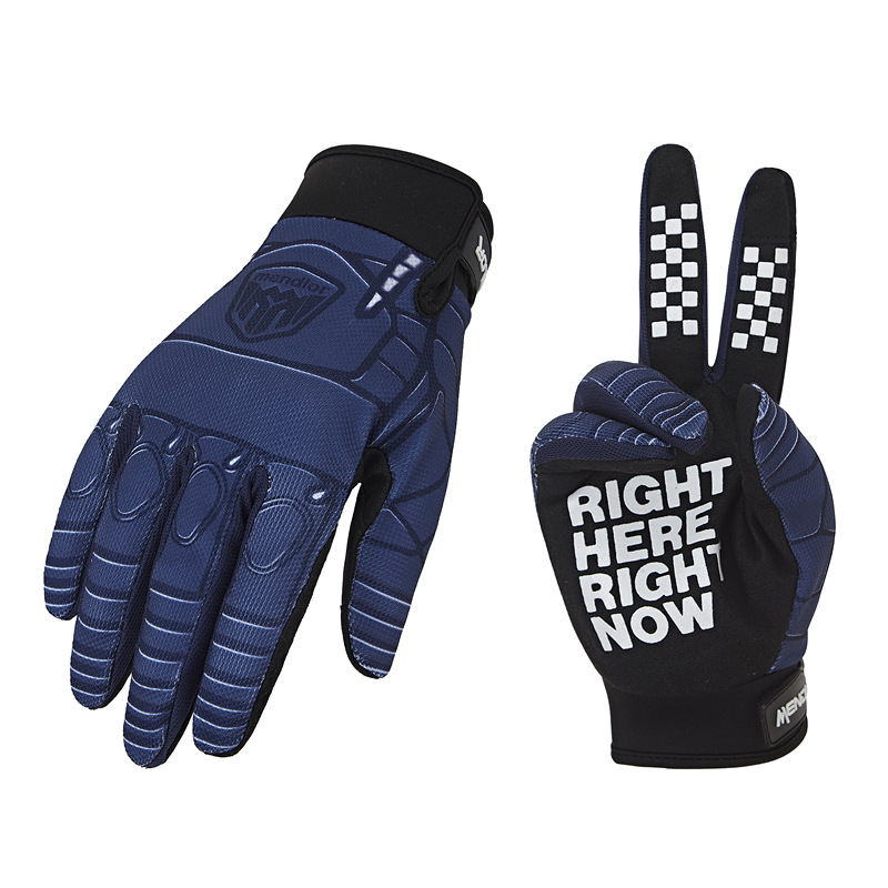 Universālas auduma motocikla braukšanas cimdi, saderīgi ar skārienjutīgu ekrānu, izturīgi pret nodilumu