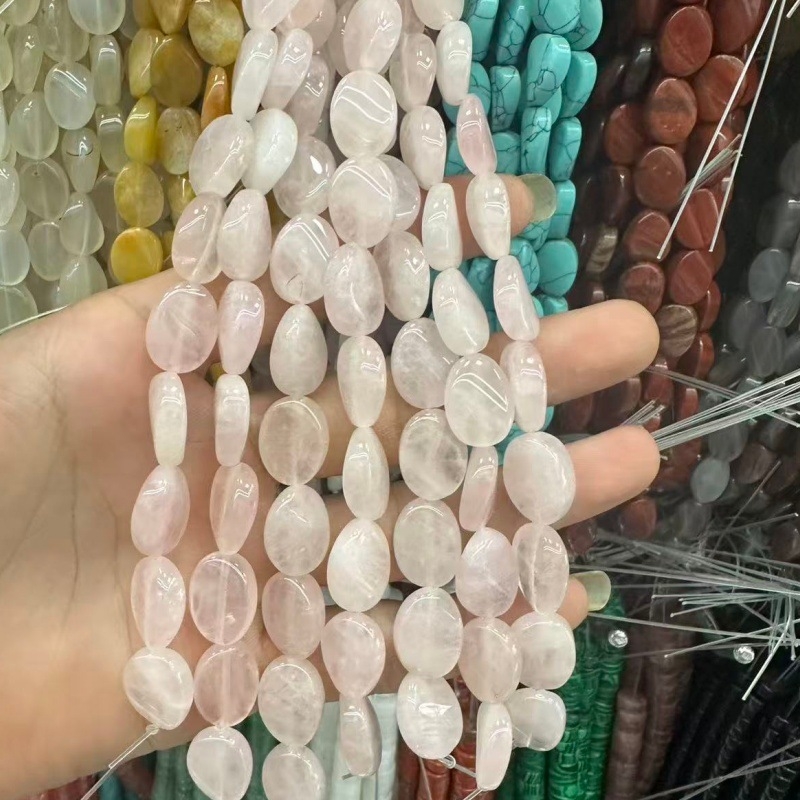 Prirodni kristal tigrovo oko agat u jajastu obliku, uvijene perle za DIY nakit – slobodne perle, poluproizvodi