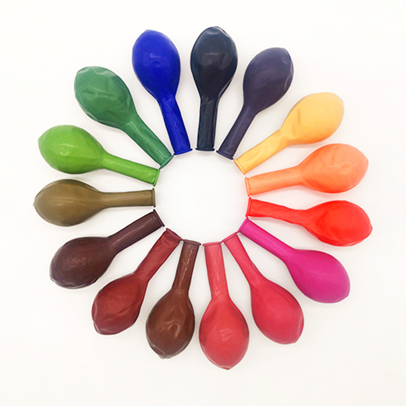 Lateksinių balionų rinkinys — apvalus, karikatūrinis raštas, spausdintas logotipas