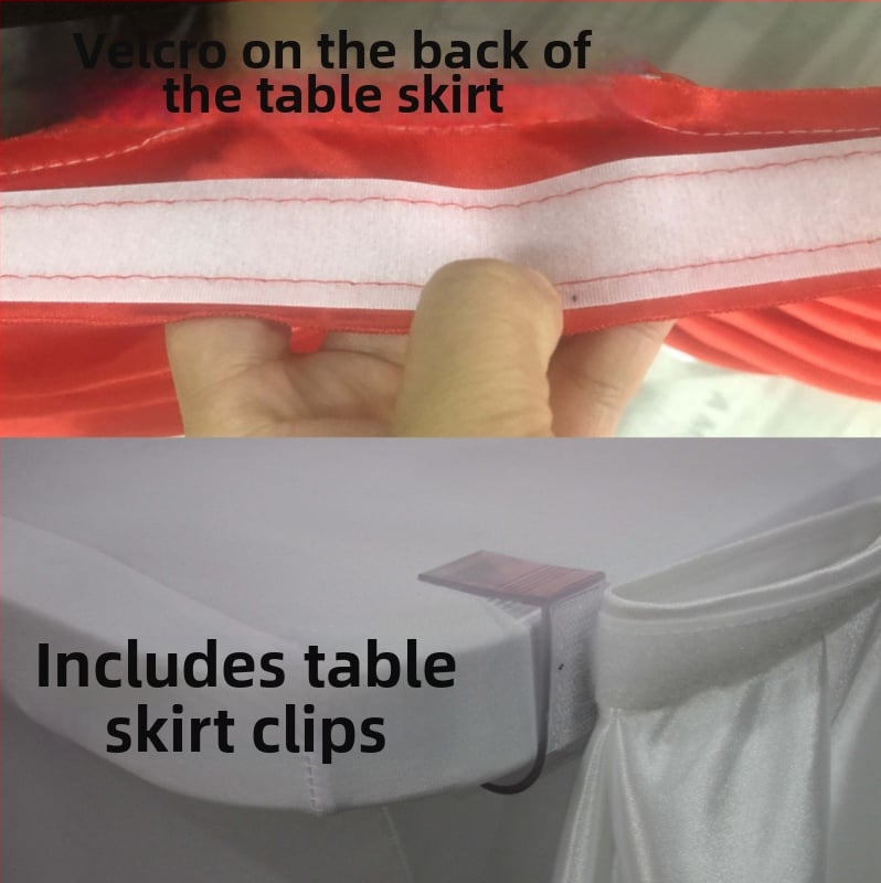 Φούστα τραπεζιού – σατέν, ορθογώνιο σχήμα, μοντέρνο μινιμαλιστικό στυλ, αδειοδοτημένη ιδιωτική ετικέτα