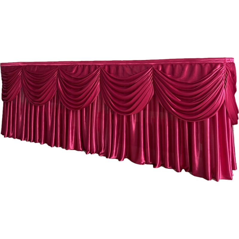 Φούστα τραπεζιού – σατέν, ορθογώνιο σχήμα, μοντέρνο μινιμαλιστικό στυλ, αδειοδοτημένη ιδιωτική ετικέτα