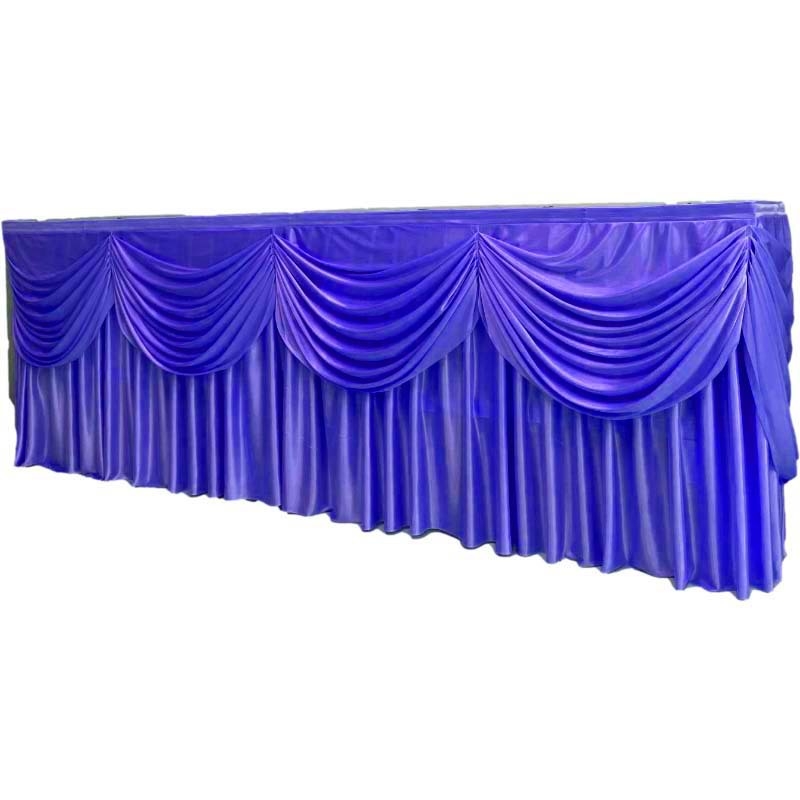 Φούστα τραπεζιού – σατέν, ορθογώνιο σχήμα, μοντέρνο μινιμαλιστικό στυλ, αδειοδοτημένη ιδιωτική ετικέτα