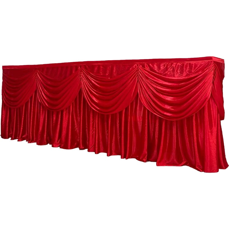 Φούστα τραπεζιού – σατέν, ορθογώνιο σχήμα, μοντέρνο μινιμαλιστικό στυλ, αδειοδοτημένη ιδιωτική ετικέτα