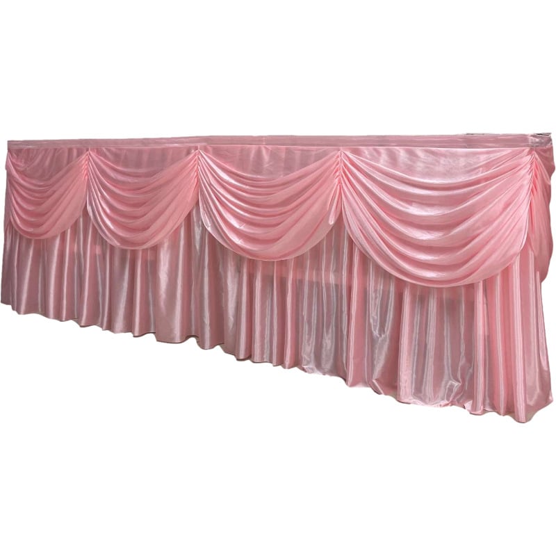 Φούστα τραπεζιού – σατέν, ορθογώνιο σχήμα, μοντέρνο μινιμαλιστικό στυλ, αδειοδοτημένη ιδιωτική ετικέτα