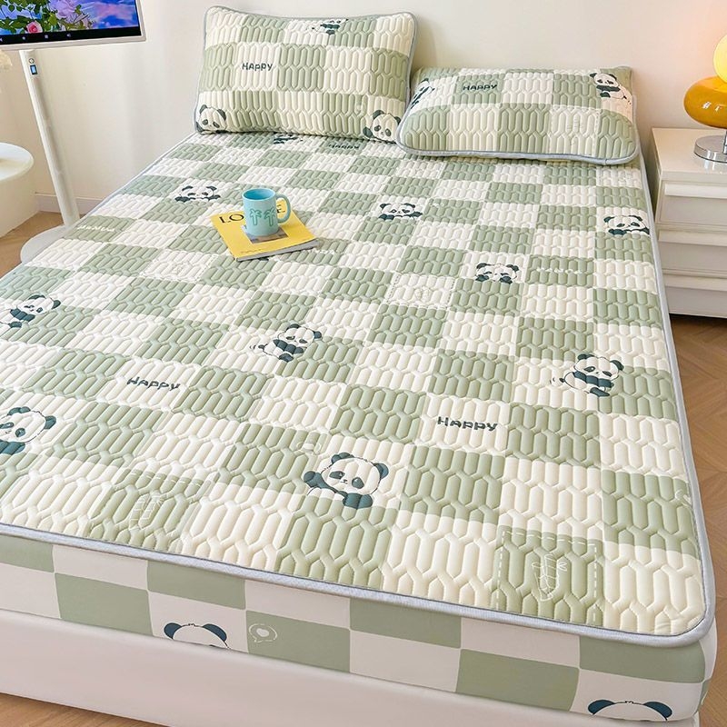 Natūralus lateksas Ice Silk lovos komplektas, 3 dalys, šiuolaikinis minimalistinis stilius, latekso kiekis 90%+