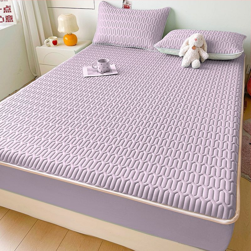 Natūralus lateksas Ice Silk lovos komplektas, 3 dalys, šiuolaikinis minimalistinis stilius, latekso kiekis 90%+