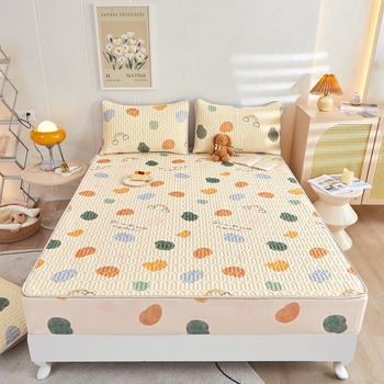 Latekso čiužinio kilimėlių rinkinys (trys dalys), natūralus lateksas, latekso kiekis 70–80%, pritaikymas, audimas: spauda, stilius: korėjietiškas.