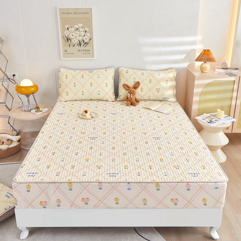 Latekso čiužinio kilimėlių rinkinys (trys dalys), natūralus lateksas, latekso kiekis 70–80%, pritaikymas, audimas: spauda, stilius: korėjietiškas.