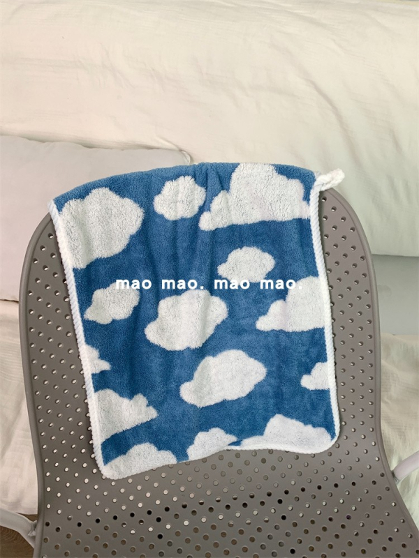 Ručnik za lice od koralnog velura sa šarenim kariranim uzorkom, upija i brzo se suši; Materijal: poliester-pamučna smjesa; Vlakna: 100D; Pleteni: jednostavno tkanje; Težina: ispod 50 g