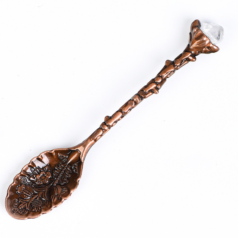 Ametistno kristalna žlica za kavu – vintage ukrašena miješalica, nepravilna polirana žlica za desert od kamena; Materijal: ametist; Marka: Supreme Good Square; Stil: Moderna jednostavnost; Težina: 0.1 kg; Pakiranje: PP vrećica