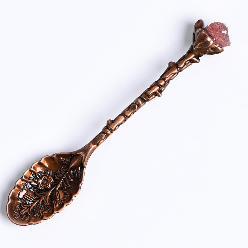 Ametistno kristalna žlica za kavu – vintage ukrašena miješalica, nepravilna polirana žlica za desert od kamena; Materijal: ametist; Marka: Supreme Good Square; Stil: Moderna jednostavnost; Težina: 0.1 kg; Pakiranje: PP vrećica