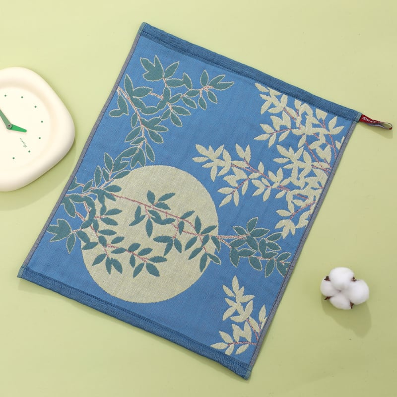 100% pamut arc törölköző, négy réteg, jacquard szövés, nemzeti stílusú motívum, logó nyomtatás