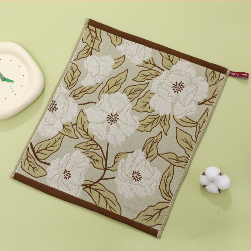 100% pamut arc törölköző, négy réteg, jacquard szövés, nemzeti stílusú motívum, logó nyomtatás