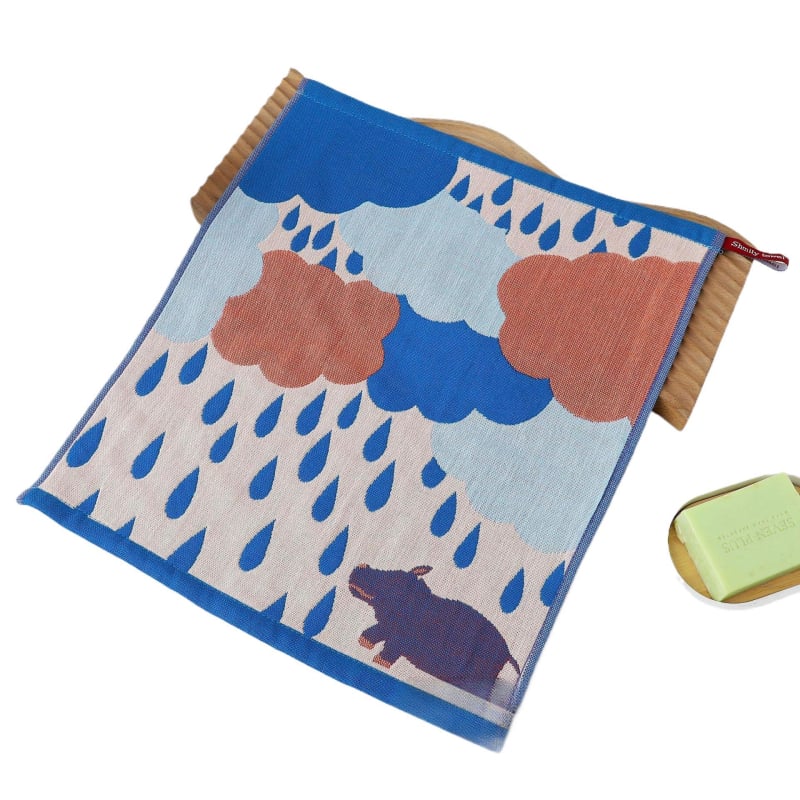 100% pamut arc törölköző, négy réteg, jacquard szövés, nemzeti stílusú motívum, logó nyomtatás