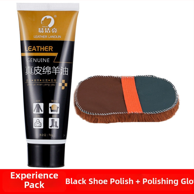 Set na leštenie kožených topánok – pevný vosk, údržbový olej a súprava čistiacich štetcov