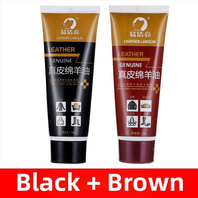 Bőr cipőpolírozó készlet – szilárd polírozó, karbantartó olaj és tisztító kefék készlet