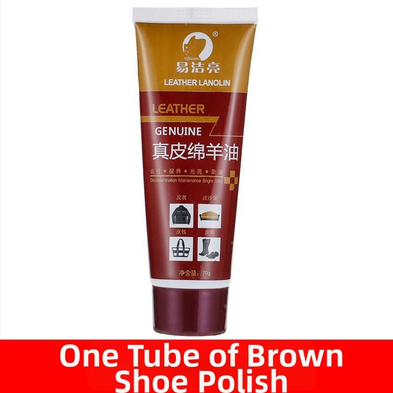 Bőr cipőpolírozó készlet – szilárd polírozó, karbantartó olaj és tisztító kefék készlet