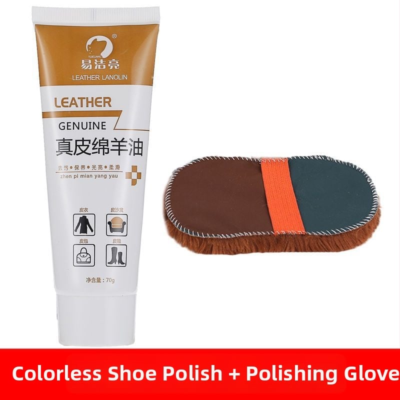 Bőr cipőpolírozó készlet – szilárd polírozó, karbantartó olaj és tisztító kefék készlet