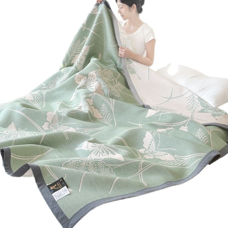 Kolmkihiline puuvillane marlitek vasaraks lillemustriga, 1,1–1,5 kg