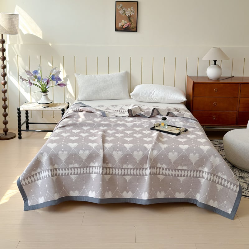 Kolmkihiline puuvillane marlitek vasaraks lillemustriga, 1,1–1,5 kg