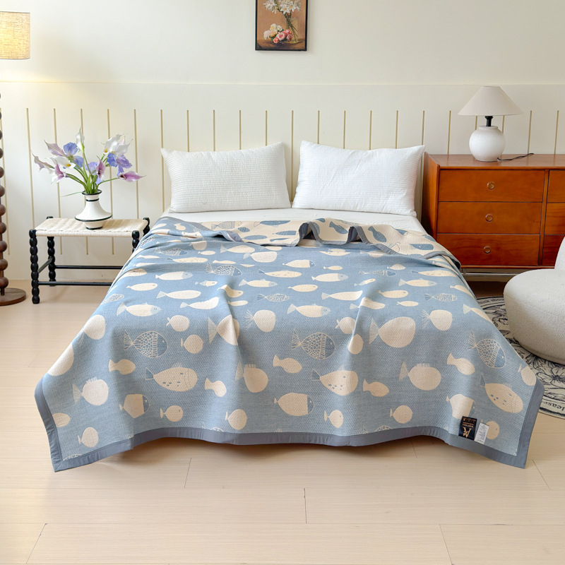 Kolmkihiline puuvillane marlitek vasaraks lillemustriga, 1,1–1,5 kg