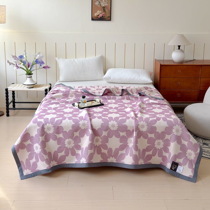 Kolmkihiline puuvillane marlitek vasaraks lillemustriga, 1,1–1,5 kg