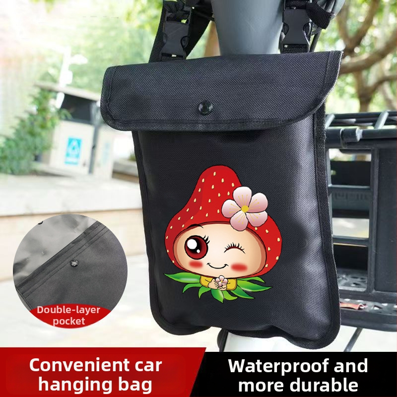 Предна водоустойчива чанта за електрически превозни средства – Oxford плат, съхранение за телефон и ключове, подходяща за велосипеди и електрически скутери