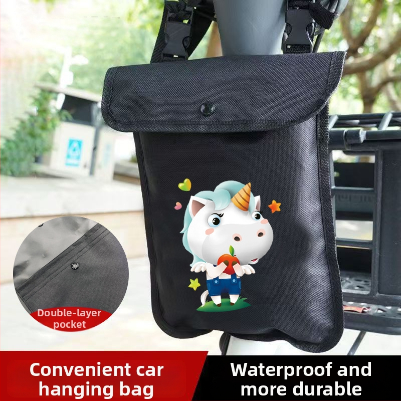 Предна водоустойчива чанта за електрически превозни средства – Oxford плат, съхранение за телефон и ключове, подходяща за велосипеди и електрически скутери