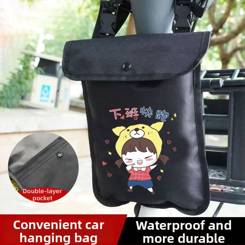 Предна водоустойчива чанта за електрически превозни средства – Oxford плат, съхранение за телефон и ключове, подходяща за велосипеди и електрически скутери