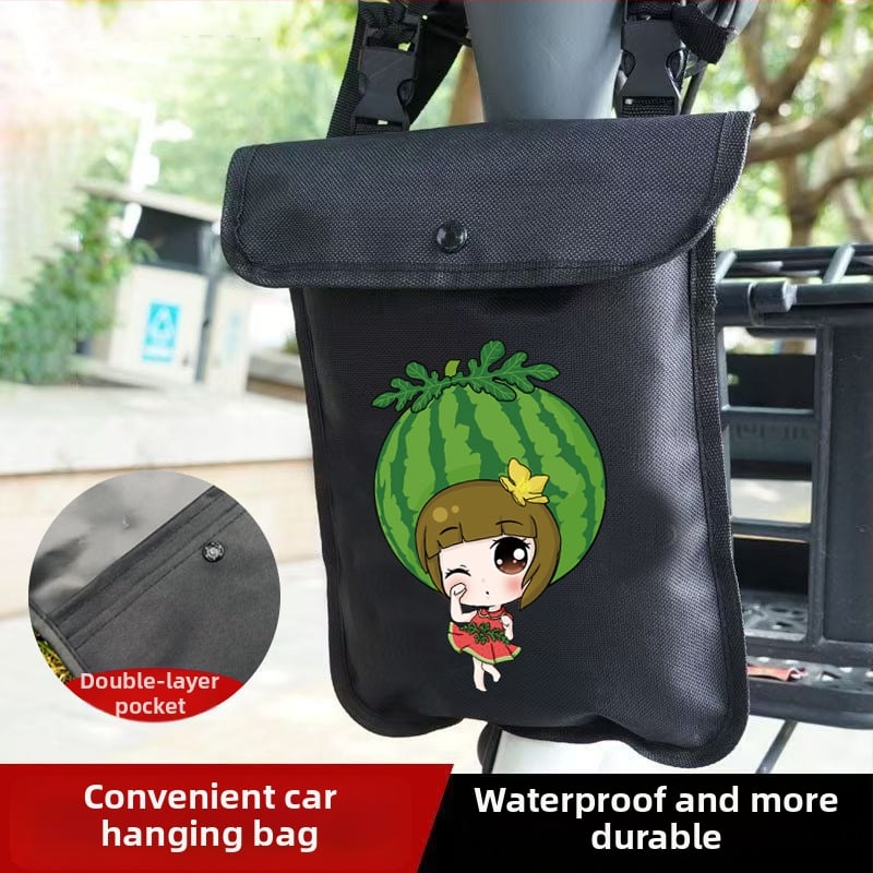 Предна водоустойчива чанта за електрически превозни средства – Oxford плат, съхранение за телефон и ключове, подходяща за велосипеди и електрически скутери