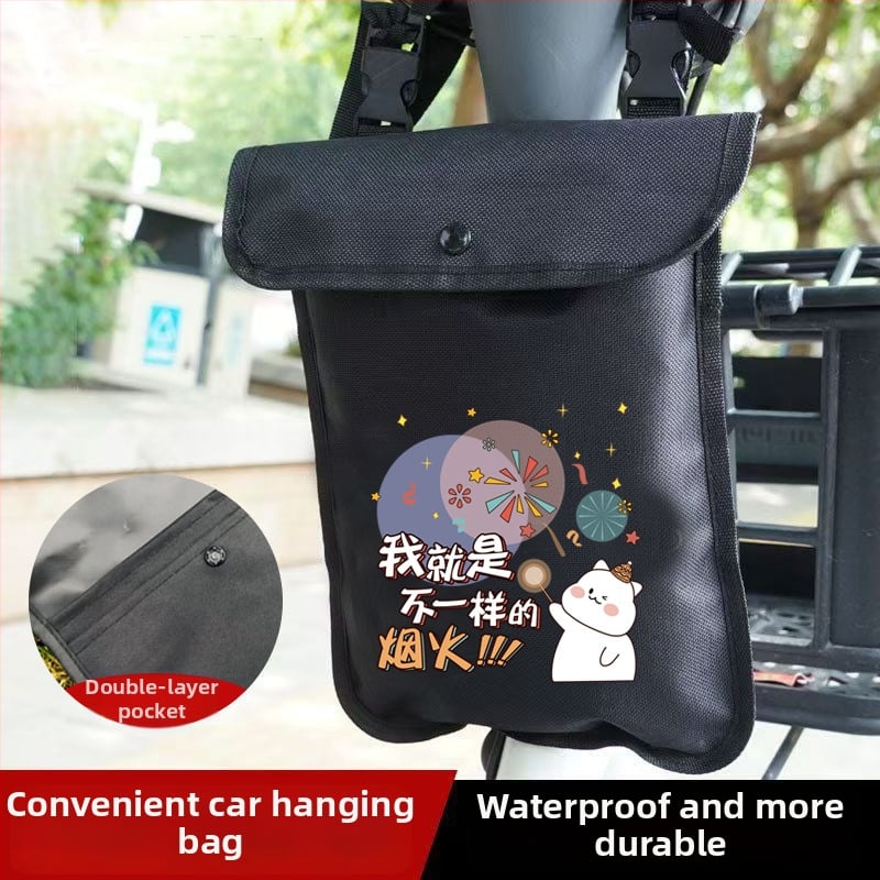 Предна водоустойчива чанта за електрически превозни средства – Oxford плат, съхранение за телефон и ключове, подходяща за велосипеди и електрически скутери