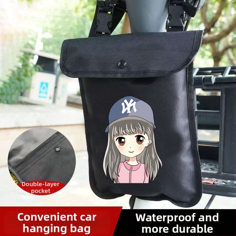 Предна водоустойчива чанта за електрически превозни средства – Oxford плат, съхранение за телефон и ключове, подходяща за велосипеди и електрически скутери