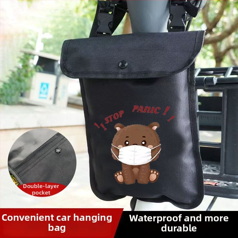 Предна водоустойчива чанта за електрически превозни средства – Oxford плат, съхранение за телефон и ключове, подходяща за велосипеди и електрически скутери